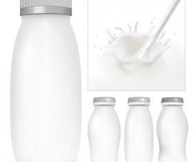 Milk Advertising theme design elements vector 02