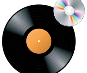 Set of music elements vector graphic 05