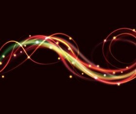 Set of Neon spectrum design vector background 02