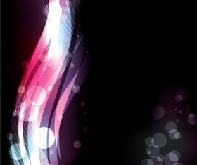 Set of Neon spectrum design vector background 04