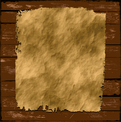 Old Paper on the wood vector set 04