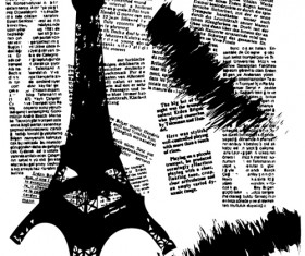 Stylish Paris elements vector set 05