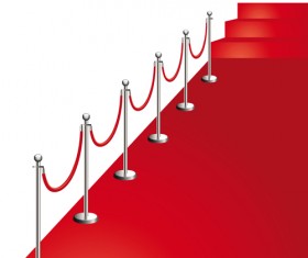 Noble Red Carpet vector set 02