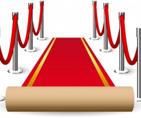 Noble Red Carpet vector set 03