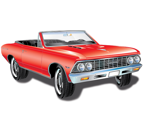 Various color of Retro cars vector 02