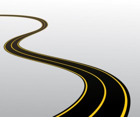 Different Winding road design vector 01