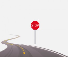 Different Winding road design vector 03