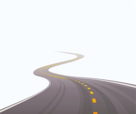 Different Winding road design vector 04