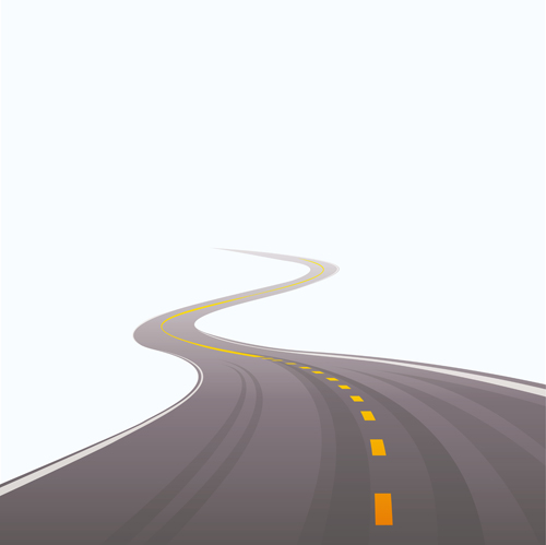 Different Winding road design vector 04