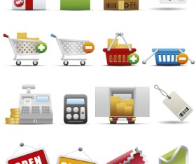 Different Shopping icon mix vector graphic 03