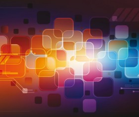 Colorful Splash vector backgrounds set 01