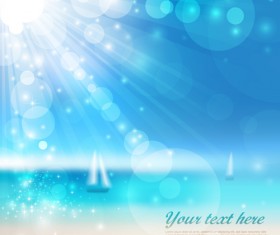 Sunny beach design vector background 07