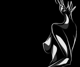 Woman sexy design elements vector 02