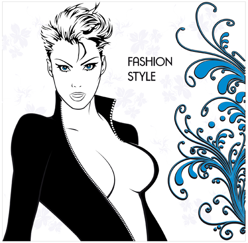 Woman sexy design elements vector 04 free download