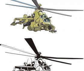 Various Military equipment design elements vector set 01