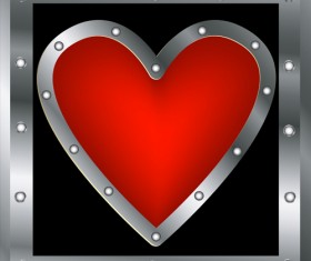 Set of Unusual Heart design elements vector 01