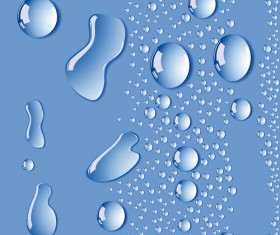 Vivid Water Drops design vector 04