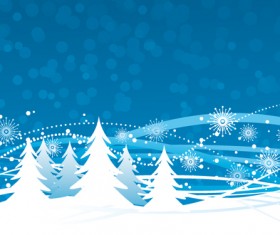 Elements of Winter with Snow backgrounds vector 02 free download