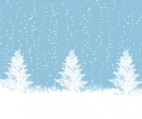 Elements of Winter with Snow backgrounds vector 05
