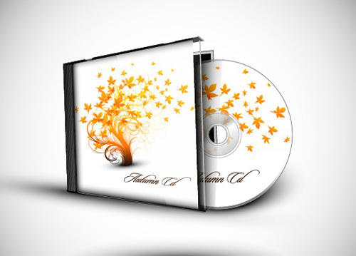 Abstract of CD Cover vector set 01