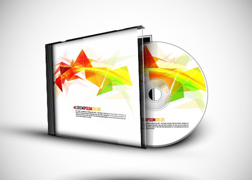 Abstract of CD Cover vector set 02