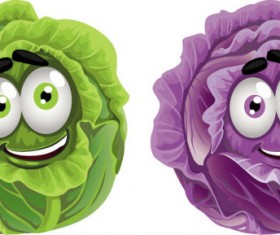 Funny Vegetables mix vector 03