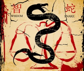 Snake 2013 garbage backgrounds vector 03