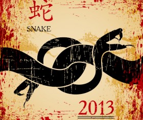 Snake 2013 garbage backgrounds vector 04