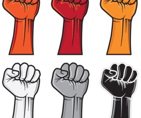 drawing Fist design vector graphic