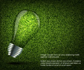 Elements of ecology green template vector set 02