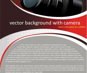Set of Camera background vector 02