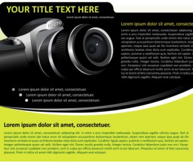 Set of Camera background vector 05