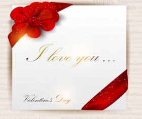 Valentine Day gift cards vector material 01