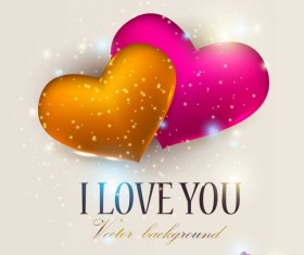 Valentine Day gift cards vector material 02