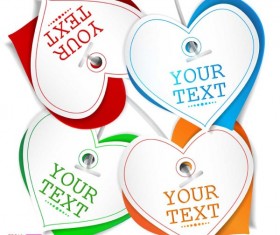 Valentine Day gift cards vector material 04