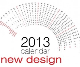 Creative 2013 Calendars design elements vector set 01