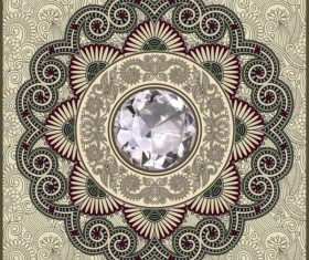 Vintage ornate Decorative pattern frames vector 04