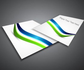 Business form cover vector material set 01