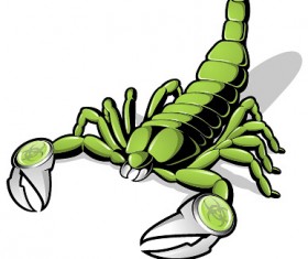 Green scorpions vector material