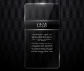 black texture banner vector