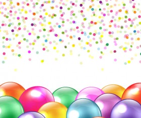 Colorful Balloon mix design vector 02