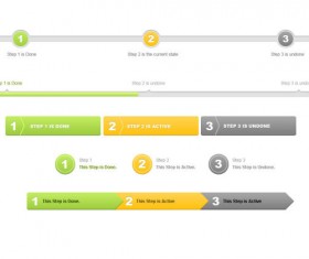 Website progress bar psd material