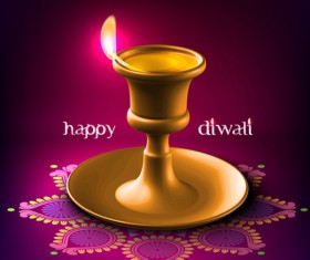 India Diwali elements backgrounds vector 05