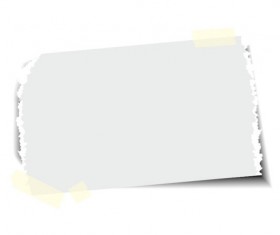 Set of Blank paper design vector material 05