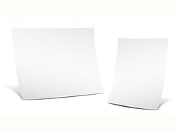 Set of Blank paper design vector material 12