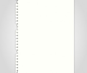 Set of Blank paper design vector material 13