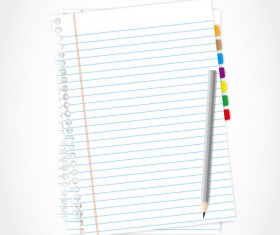 Set of Blank paper design vector material 15