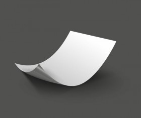 Set of Blank paper design vector material 19