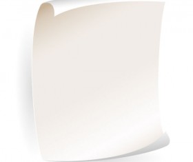 Set of Blank paper design vector material 20