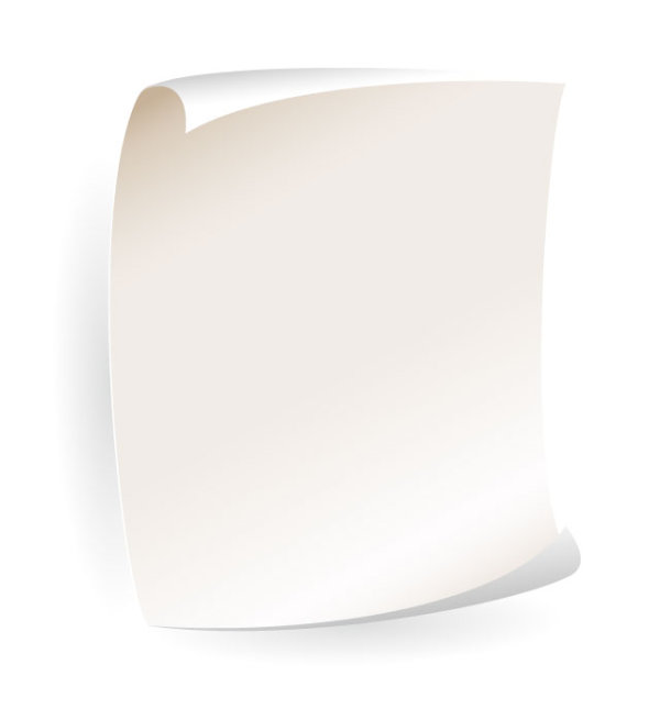 Set of Blank paper design vector material 20